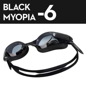 Planet Gates Myopia Black -6 / China Swimming Goggles Men Women Adult 0 -1.5 to -8 Double Anti fog UV Protecion Swimming Glasses Pro Diopter Zwembril