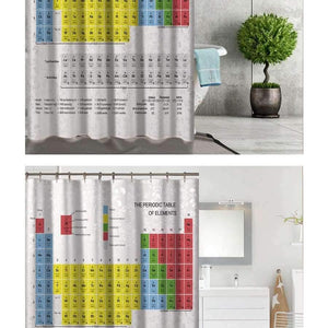 Planet Gates MYSC0003 / 180X180CM Periodic Table of Elements Digital Printing Shower Curtains Bathroom Products Hotel Shower Curtains Home Bath Decor