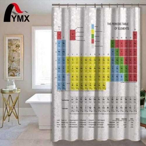 Planet Gates MYSC0003 / 180X180CM Periodic Table of Elements Digital Printing Shower Curtains Bathroom Products Hotel Shower Curtains Home Bath Decor