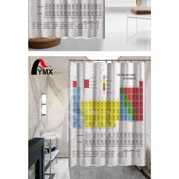 Planet Gates MYSC0003 / 180X180CM Periodic Table of Elements Digital Printing Shower Curtains Bathroom Products Hotel Shower Curtains Home Bath Decor
