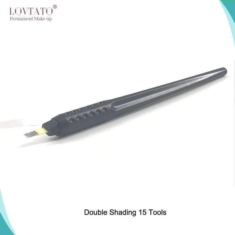 Planet Gates MZ-D06A Disposable Microblading Pen With18 U Tattoo Needles Double Shading 15 Tool Tebori Manual Microblade Needle Tools Kit Tatoo Guns