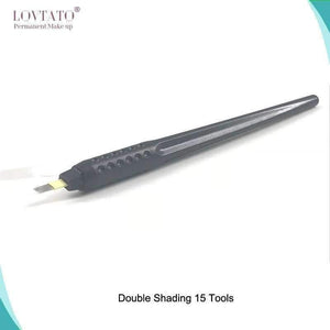 Planet Gates MZ-D06A Disposable Microblading Pen With18 U Tattoo Needles Double Shading 15 Tool Tebori Manual Microblade Needle Tools Kit Tatoo Guns