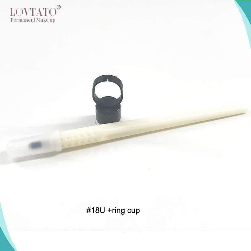 Planet Gates MZ-D06A Disposable Microblading Pen With18 U Tattoo Needles Double Shading 15 Tool Tebori Manual Microblade Needle Tools Kit Tatoo Guns