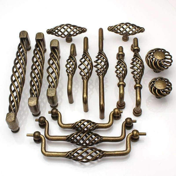Planet Gates N Vintage bronze Birdcage kitchen cabinet dresser cupboard door handles furniture Hardware Accessories