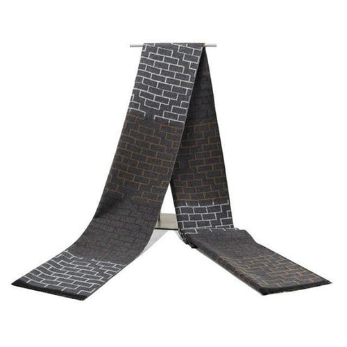 Planet Gates N708 Men scarf cotton Tassel double Fine stripe plaid Scarves men winter new Fashion striped Scarf for Men wraps