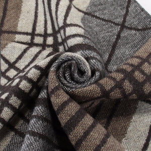 Planet Gates N708 Men scarf cotton Tassel double Fine stripe plaid Scarves men winter new Fashion striped Scarf for Men wraps