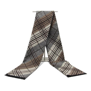 Planet Gates N708 Men scarf cotton Tassel double Fine stripe plaid Scarves men winter new Fashion striped Scarf for Men wraps