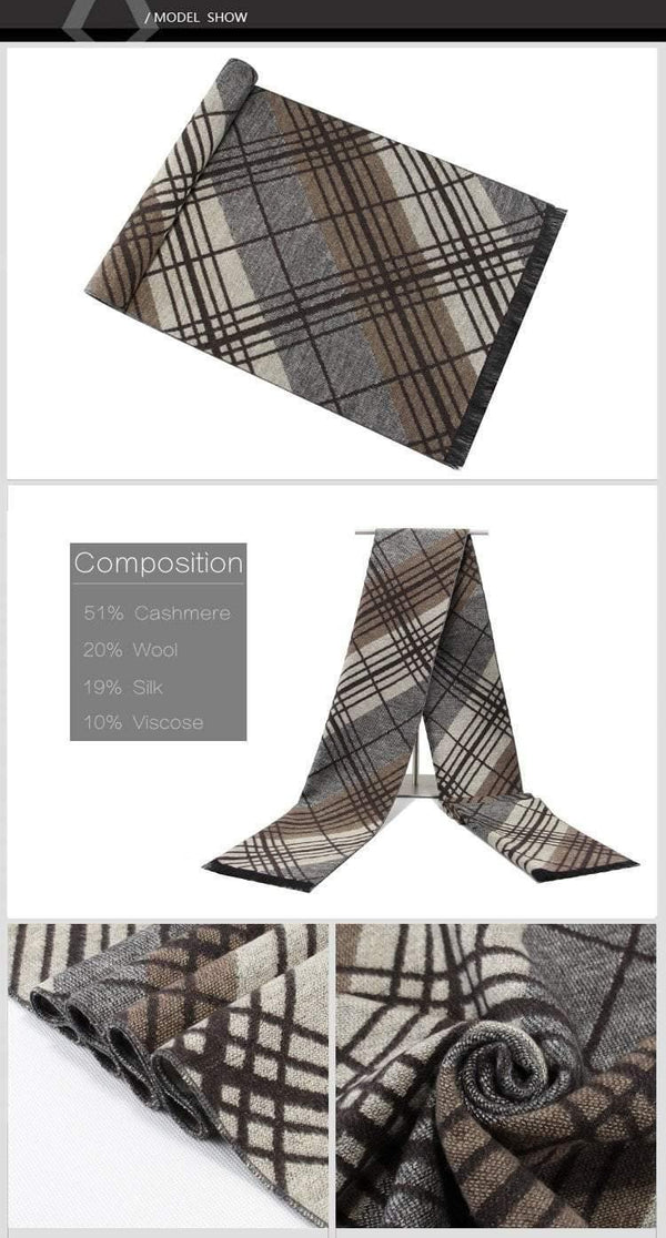 Planet Gates N708 Men scarf cotton Tassel double Fine stripe plaid Scarves men winter new Fashion striped Scarf for Men wraps