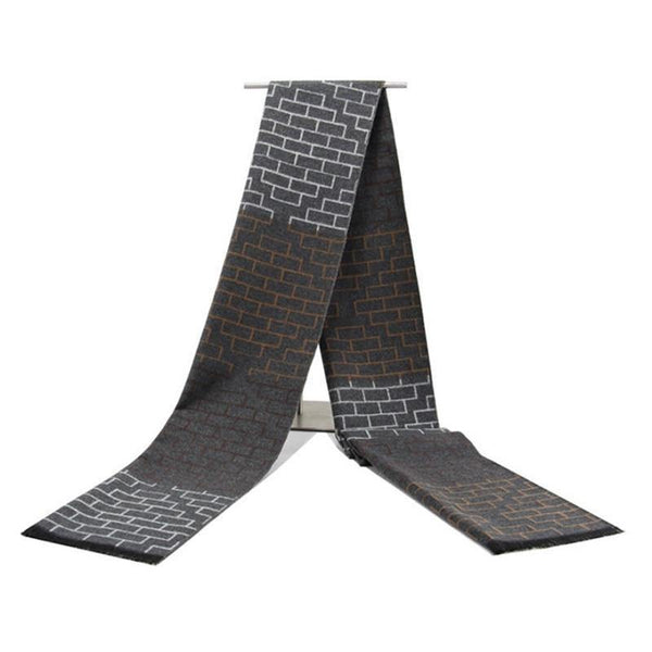 Planet Gates N708 Men scarf cotton Tassel double Fine stripe plaid Scarves men winter new Fashion striped Scarf for Men wraps