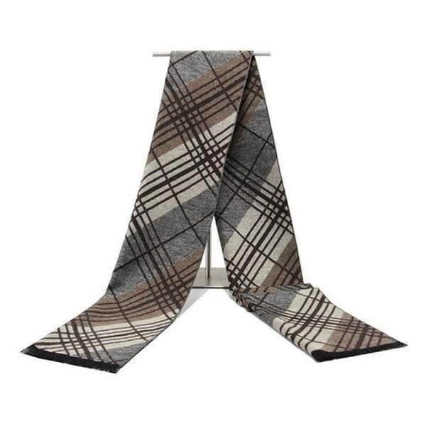 Planet Gates N709 Men scarf cotton Tassel double Fine stripe plaid Scarves men winter new Fashion striped Scarf for Men wraps