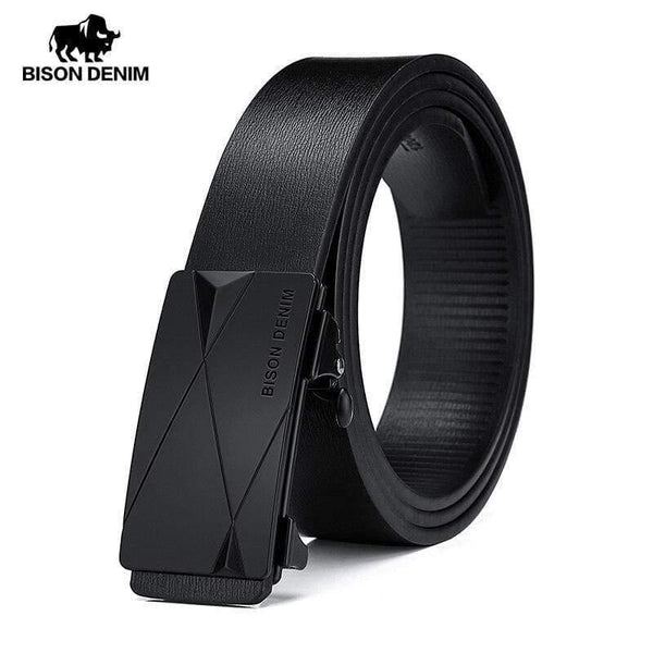 Men Genuine Leather Belt Automatic Alloy Buckle Belt Classic Fashion Luxury Cow Genuine Leather Belt For Men N71581