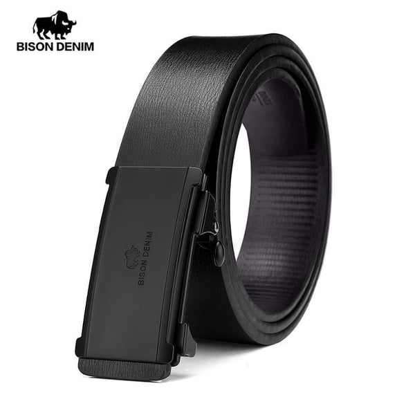 Men Genuine Leather Belt Automatic Alloy Buckle Belt Classic Fashion Luxury Cow Genuine Leather Belt For Men N71581