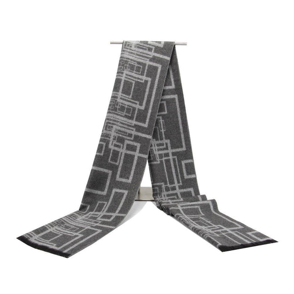 Planet Gates N732 Men Classic Cashmere Geometric Scarf Winter Warm Soft Tassel fashion Shawl Wrap scarf
