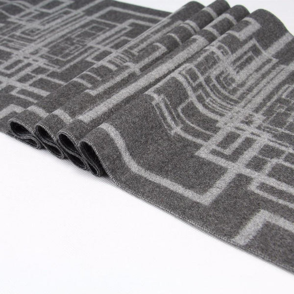 Planet Gates N732 Men Classic Cashmere Geometric Scarf Winter Warm Soft Tassel fashion Shawl Wrap scarf