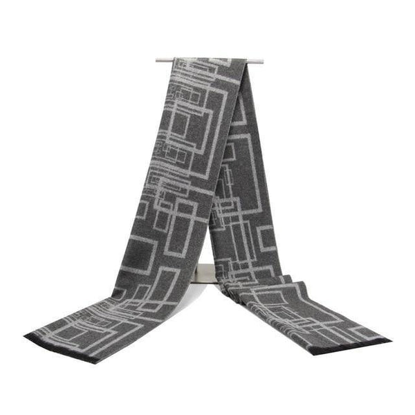 Planet Gates N733 Men Classic Cashmere Geometric Scarf Winter Warm Soft Tassel fashion Shawl Wrap scarf