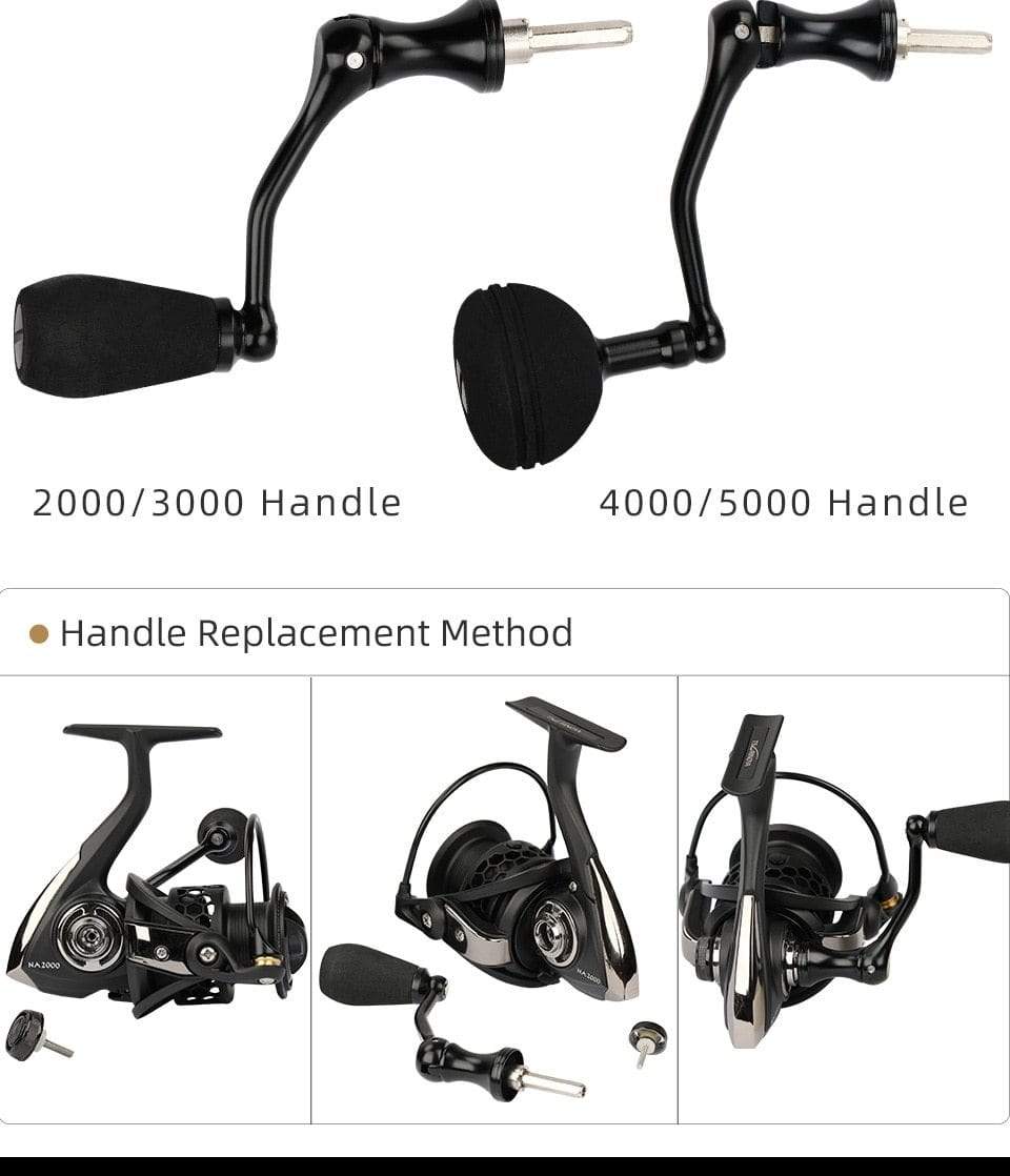 Planet Gates NA 2000 3000 4000 5000 Saltwater Spinning Fishing Reel 9BB Speed Ratio 5.2:1 Aluminum Spool Carp Fishing Reel