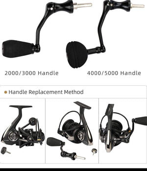 Planet Gates NA 2000 3000 4000 5000 Saltwater Spinning Fishing Reel 9BB Speed Ratio 5.2:1 Aluminum Spool Carp Fishing Reel