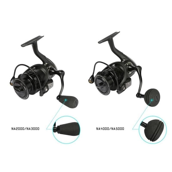 Planet Gates NA 2000 3000 4000 5000 Saltwater Spinning Fishing Reel 9BB Speed Ratio 5.2:1 Aluminum Spool Carp Fishing Reel