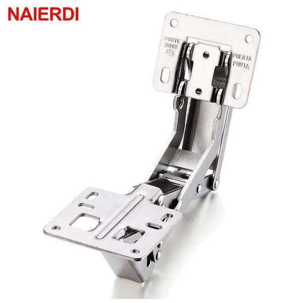 Planet Gates NAIERDI 165/170/175 Degree Hinge No-Drilling Hole Spring Angle Hinges For Cabinet Cupboard Door Thick Board Furniture Hardware