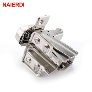 Planet Gates NAIERDI 175 Degree Cold Rolled Steel Fixed Hinge Rustless Iron Cabinet Cupboard Door Hinges For Furniture Hardware