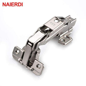 Planet Gates NAIERDI 175 Degree Cold Rolled Steel Fixed Hinge Rustless Iron Cabinet Cupboard Door Hinges For Furniture Hardware