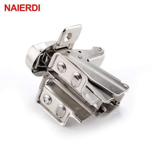 Planet Gates NAIERDI 175 Degree Hinges Cold Rolled Steel Fixed Cabinet Cupboard Door Thick Board Angle Hinge For Furniture Hardware