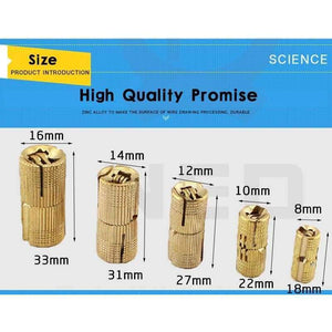 Planet Gates NAIERDI 4PCS 14mm Copper Barrel Hinges Cylindrical Hidden Cabinet Concealed Invisible Brass Door Hinges For Furniture Hardware