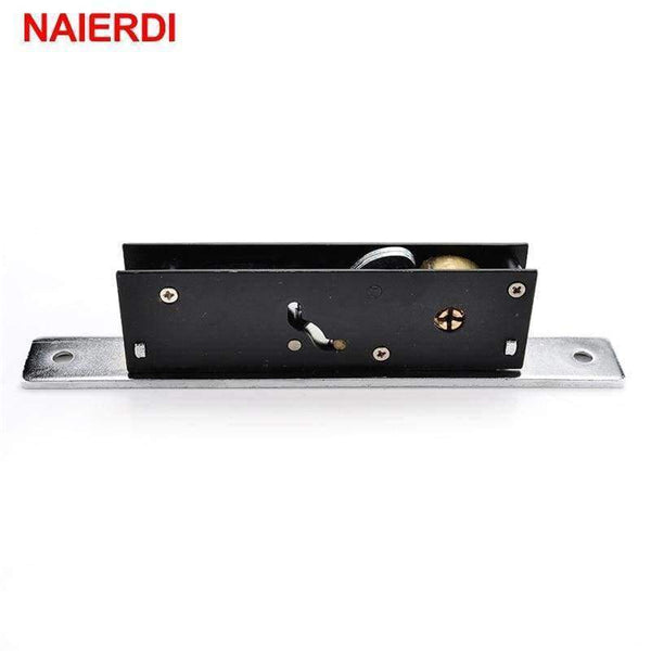 Planet Gates NAIERDI Sliding Door Lock Zinc Alloy Window Locks Anti-Theft Safety Wood Gate Floor Lock With Cross Keys For Furniture Hardware