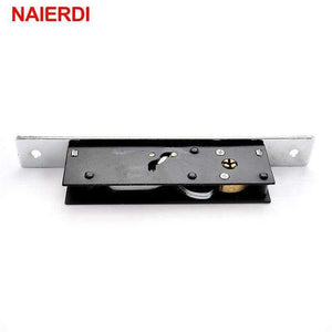 Planet Gates NAIERDI Sliding Door Lock Zinc Alloy Window Locks Anti-Theft Safety Wood Gate Floor Lock With Cross Keys For Furniture Hardware