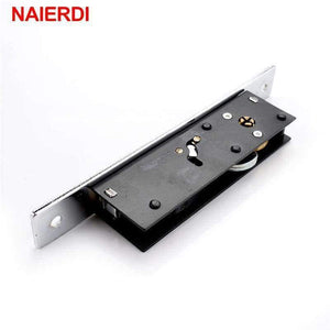 Planet Gates NAIERDI Sliding Door Lock Zinc Alloy Window Locks Anti-Theft Safety Wood Gate Floor Lock With Cross Keys For Furniture Hardware