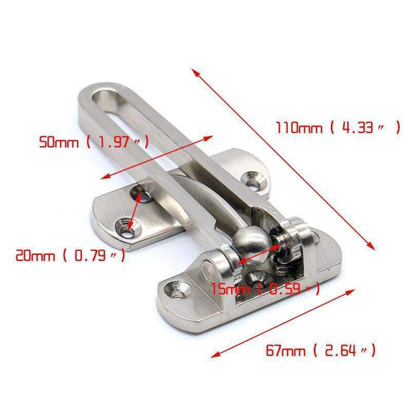 Planet Gates NAIERDI Zinc Alloy Hasp Latch Lock Door Chain Anti-theft Clasp Window Cabinet Locks Tools For Home Hotel Security Hardware