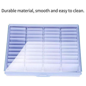 Planet Gates Nail Art Decoration Rhinestone Gem Storage Box Manicure Nail Tools Empty Clear Bead Container Rhinestone False Fake Nail Box