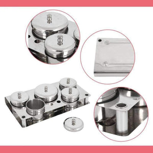Planet Gates Nail Art Mini Powder & Liquid Set Cans Stainless Steel Storage Box Compact Manicure Tools UV Disinfection Sterilizer Box