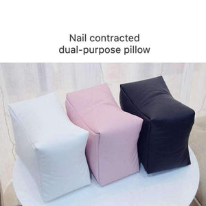 Planet Gates Nail Art Table Hand Pillow White/Black/Pink PU Leather Arm Rest Cushion Salon Manicure Tool Hand Rests Nail Care Pillow