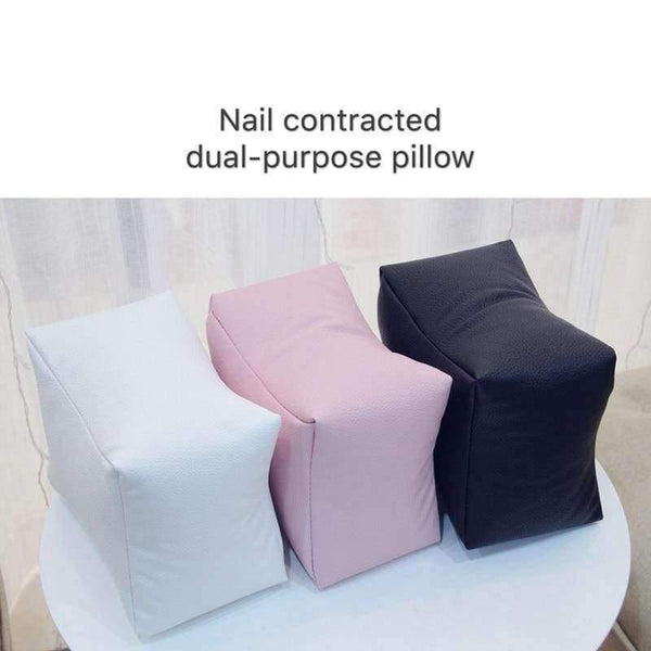 Planet Gates Nail Art Table Hand Pillow White/Black/Pink PU Leather Arm Rest Cushion Salon Manicure Tool Hand Rests Nail Care Pillow