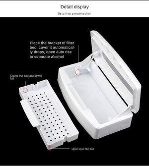 Planet Gates Nail Art Tool Sterilization Box Alcohol Cleaning Simple And Convenient Operation