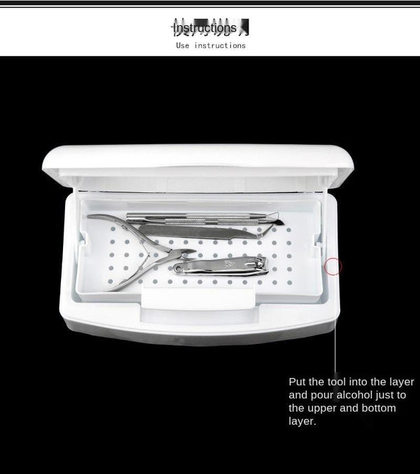 Planet Gates Nail Art Tool Sterilization Box Alcohol Cleaning Simple And Convenient Operation