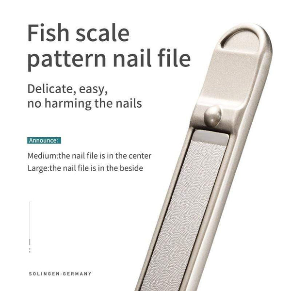 Planet Gates Nail Clippers Stainless Steel Curved blade Clipper Fingernail Scissors Cutter Manicure tools trimmer with nail files