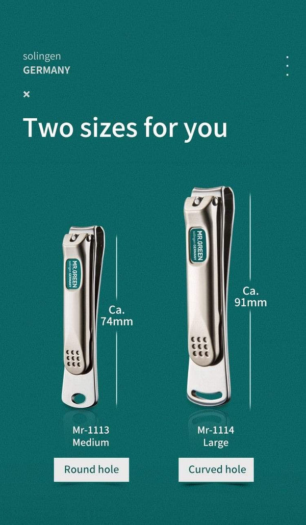 Planet Gates Nail Clippers Stainless Steel Curved blade Clipper Fingernail Scissors Cutter Manicure tools trimmer with nail files