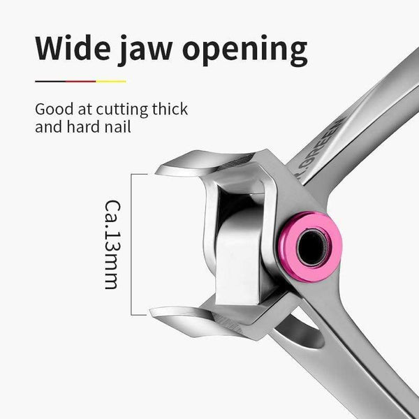 Planet Gates Nail Clippers Stainless Steel Wide Jaw Opening Manicure Fingernail Cutter Thick Hard Ingrown Toenail Scissors tools