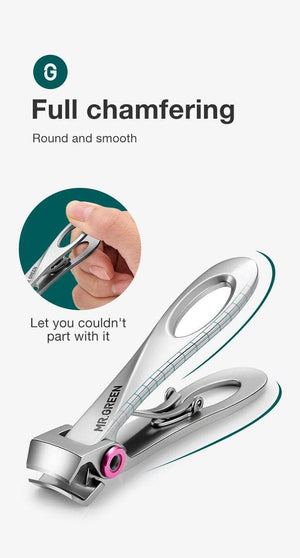 Planet Gates Nail Clippers Stainless Steel Wide Jaw Opening Manicure Fingernail Cutter Thick Hard Ingrown Toenail Scissors tools