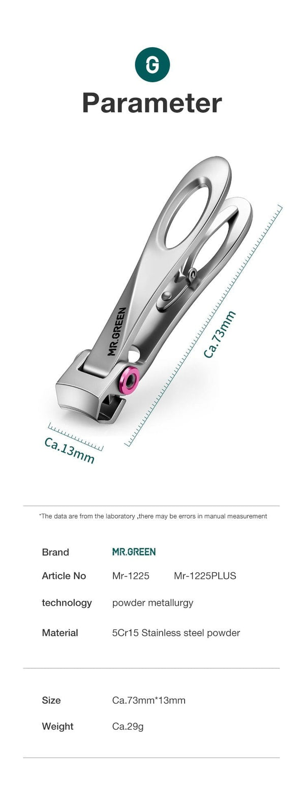 Planet Gates Nail Clippers Stainless Steel Wide Jaw Opening Manicure Fingernail Cutter Thick Hard Ingrown Toenail Scissors tools