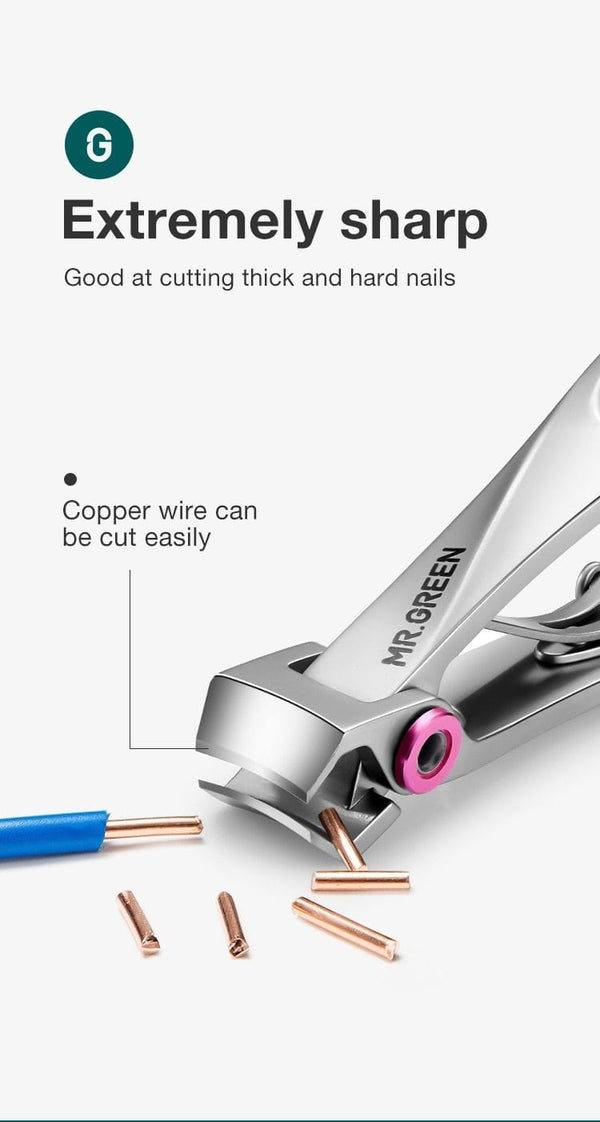 Planet Gates Nail Clippers Stainless Steel Wide Jaw Opening Manicure Fingernail Cutter Thick Hard Ingrown Toenail Scissors tools