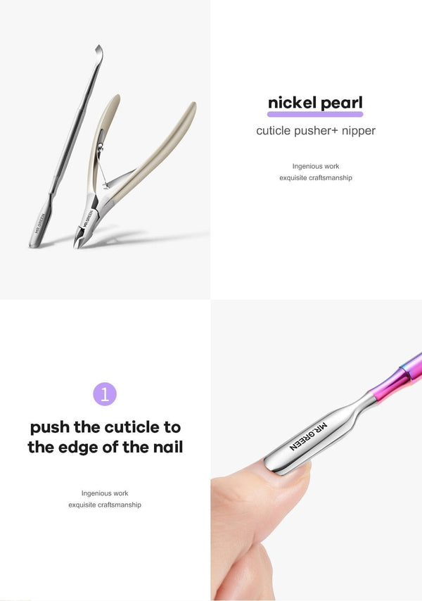 Planet Gates Nail Cuticle Nipper Cutter Pusher Professional Manicure Scissors Sharp Clippers Gel Art Pedicure Tools  Remover