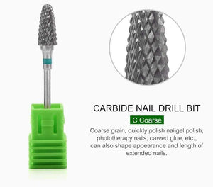 Planet Gates Nail Drill Bit Carbide Milling Cutters Nail Art Tool for Electric Manicure Nail Drill Machine Nails Accessories Remove gel tools