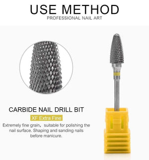 Planet Gates Nail Drill Bit Carbide Milling Cutters Nail Art Tool for Electric Manicure Nail Drill Machine Nails Accessories Remove gel tools