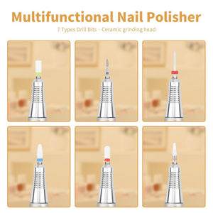 Planet Gates Nail Drill Bits Set with Box Ceramics Milling Cutter Manicure Machine Accessories Nail Tools Electric Nail Files