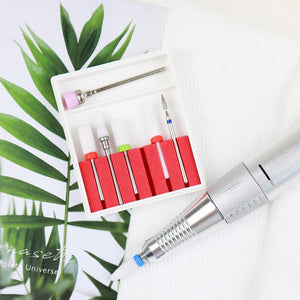 Planet Gates Nail Drill Bits Set with Box Ceramics Milling Cutter Manicure Machine Accessories Nail Tools Electric Nail Files