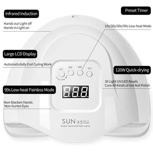 Planet Gates Nail Dryer for Regular Polish UV LED Lamp for Manicure Machine Tools 84/90/72W Touch LCD Ice Lamp for Gel Nail Drying Lamp