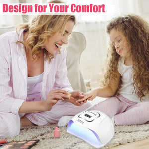 Planet Gates Nail Dryer for Regular Polish UV LED Lamp for Manicure Machine Tools 84/90/72W Touch LCD Ice Lamp for Gel Nail Drying Lamp